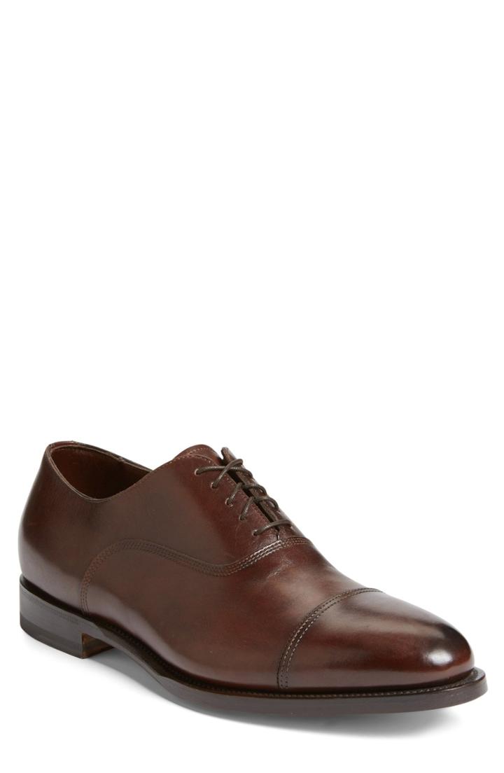 Men's Santoni 'ace' Cap Toe Oxford D - Brown