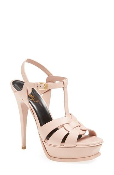 Women's Saint Laurent 'tribute' Sandal Us / 39eu - Pink