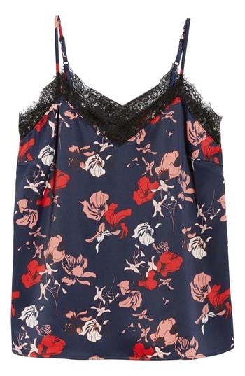 Women's Halogen Lace Detail Cami - Blue