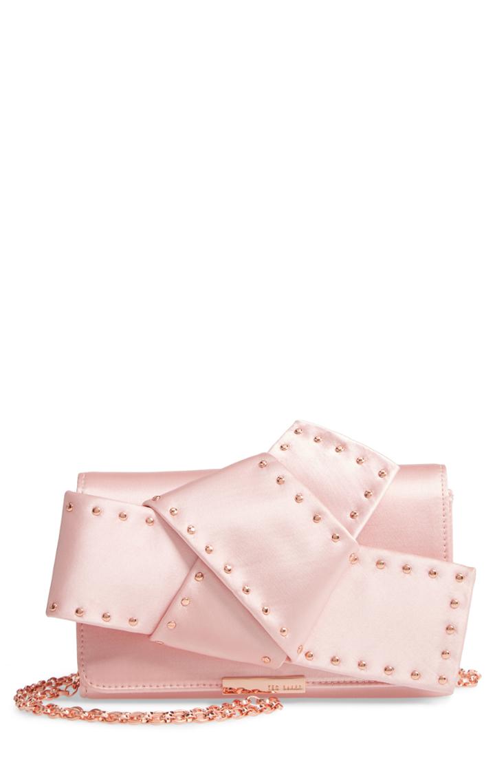 Ted Baker London Giant Knot Satin Clutch -