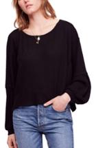Women's We The Free By Free People Love Me Thermal Top - Black