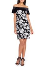 Women's Tahari Off The Shoulder Body-con Dress - Black