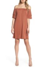 Women's Nsr Off The Shoulder Dress - Brown