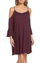 Women's Leith Cold Shoulder Cover-up Dress - Burgundy