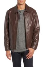 Men's Golden Bear The Bartlett Leather Jacket - Brown