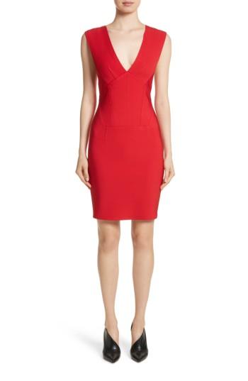 Women's Yigal Azrouel Starlet Off The Shoulder V-neck Dress - Red