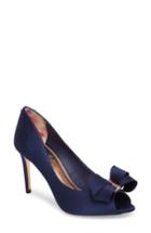 Women's Ted Baker London Vylett Peep Toe Pump M - Blue
