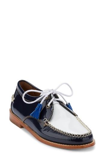 Women's G.h. Bass & Co. 'winnie' Leather Oxford .5 M - Blue