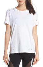 Women's Alo Distressed Tee - White
