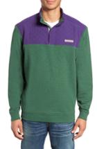Men's Vineyard Vines Shep Colorblock Quilted Pullover - Green