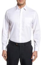 Men's Nordstrom Men's Shop Smartcare(tm) Traditional Fit Stripe Dress Shirt 34 - White
