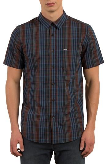 Men's Volcom Hugo Plaid Shirt - Blue