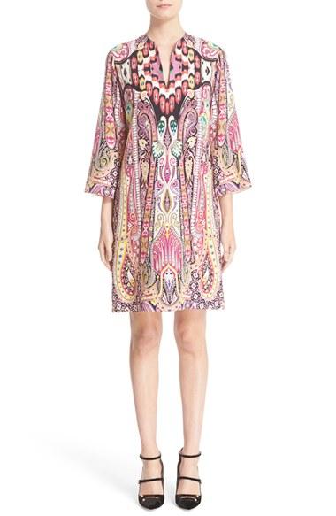 Women's Etro Ikat Paisley Print Shift Dress