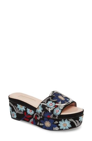 Women's Avec Les Filles Addison Platform Slide Sandal M - Black