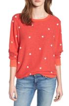 Women's Wildfox Star Baggy Beach Pullover - Red