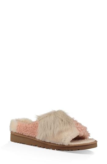 Women's Ugg Patchwork Fluff Slipper M - Pink