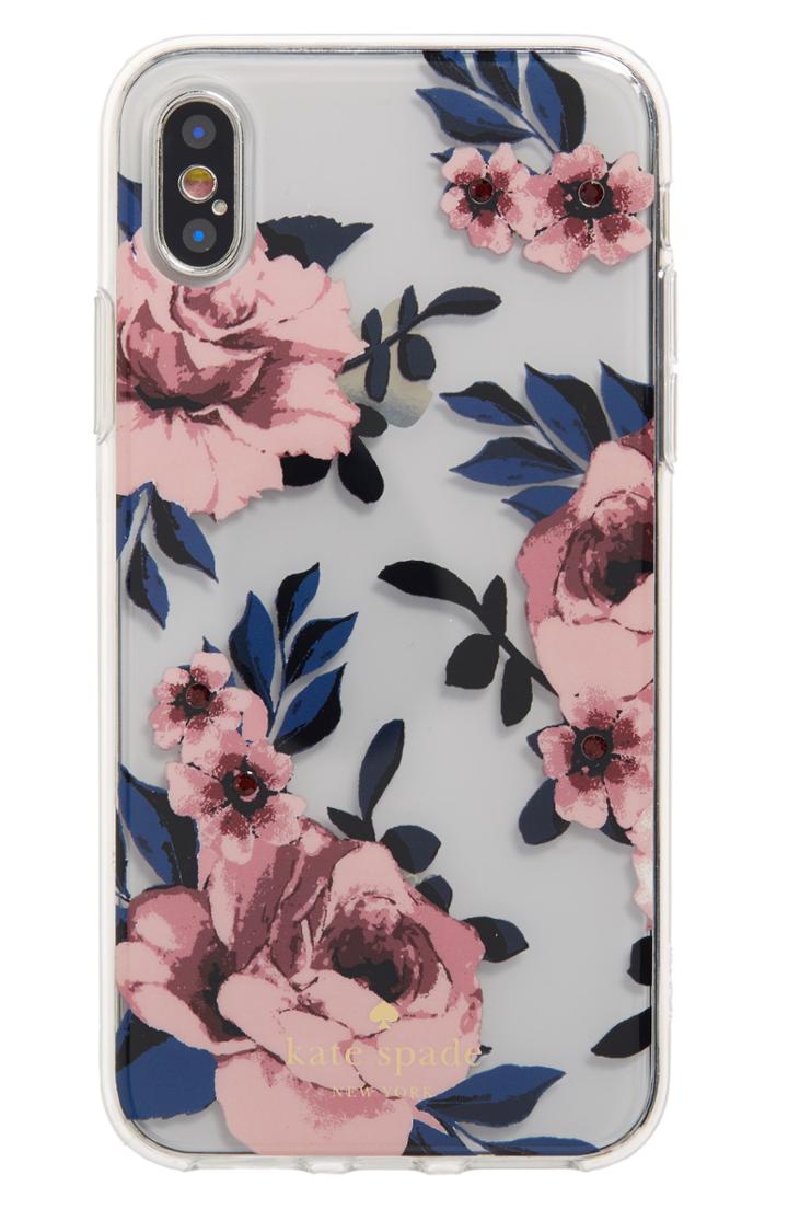 Kate Spade New York Crystal Prairie Rose Iphone X/xs Case - Pink