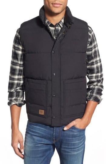 Men's Schott Nyc Waterproof Down Vest - Black
