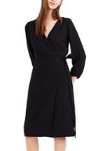 Women's J.crew 365 Crepe Wrap Dress - Black