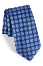 Men's Nordstrom Men's Shop Carlos Medallion Silk Tie, Size - Blue