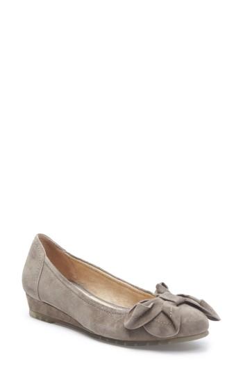 Women's Me Too Martina Bow Ballet Wedge W - Grey