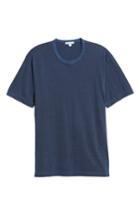 Men's James Perse Microstripe Ringer T-shirt (m) - Blue