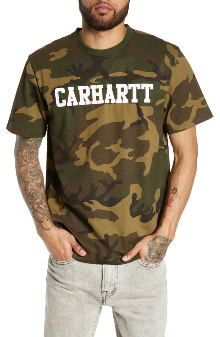 Men's Carhartt Work In Progress College T-shirt - Green