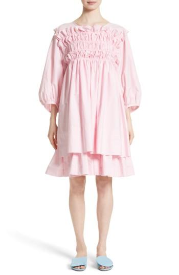 Women's Molly Goddard Smocked Frill Dress