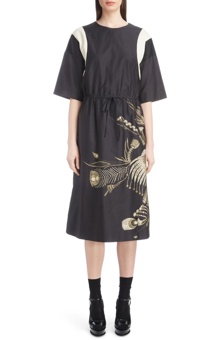 Women's Halogen Brocade Shift Dress, Size - Blue