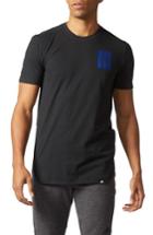 Men's Adidas 3-stripes Life Graphic T-shirt - Black