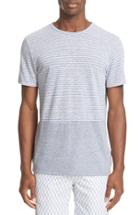 Men's Onia Chad Colorblock Linen T-shirt - Grey