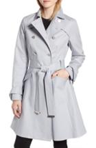 Women's Ted Baker London Tie Cuff Detail Trench Coat - Grey
