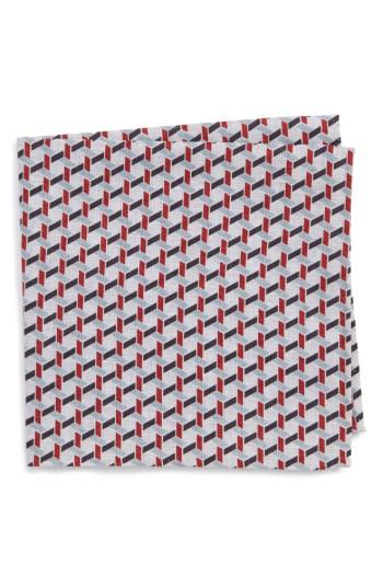Men's Nordstrom Men's Shop Gallo Geometric Pocket Square