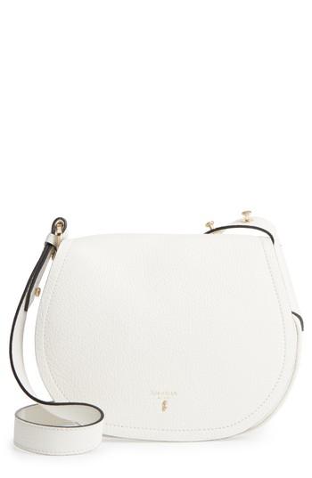 Serapian Milano Mini Valeria Cachemire Leather Crossbody Bag - White