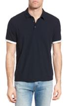 Men's James Perse Contrast Band Polo (xs) - Blue