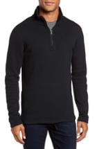 Men's Reigning Champ Mesh Half Zip Fleece Top - Black