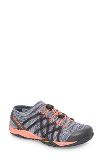 Women's Merrell Trail Glove 4 Knit Running Shoe .5 M - Blue