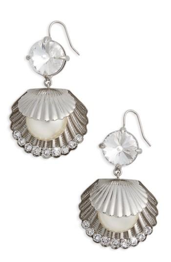 Women's Miu Miu Shell Drop Earrings