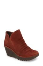 Women's Fly London 'yip' Wedge Bootie .5-8us / 38eu - Red