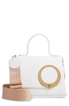 Trademark Harriet Leather Shoulder Bag - White