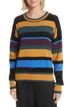 Women's Grey Jason Wu Chenille Stripe Sweater - Blue