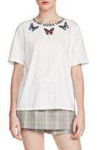 Women's Maje Nothing But Good Times Tee - White