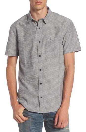Men's 1901 Print Woven Shirt, Size - Grey