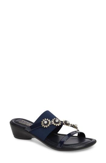 Women's Tuscany By Easy Street Paradiso Slide Sandal M - Blue