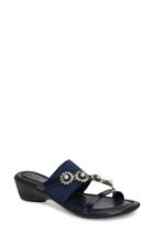 Women's Tuscany By Easy Street Paradiso Slide Sandal M - Blue