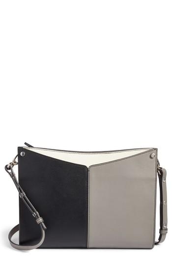 Treasure & Bond Harrison Leather Shoulder Bag - Black