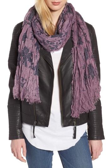 Women's Treasure & Bond Print Crinkle Wrap, Size - Purple