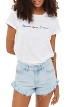 Women's Topshop Never Have I Ever Tee Us (fits Like 0) - White