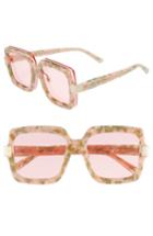 Women's Bonnie Clyde Mancuso 54mm Sunglasses - Pink