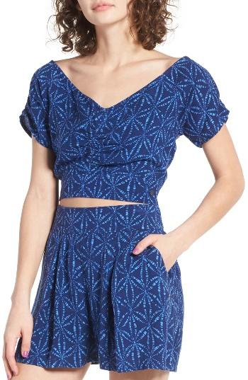 Women's Roxy Flower Chain Print Crop Top